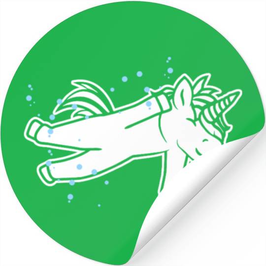 Unicorn Swimmer Stickers