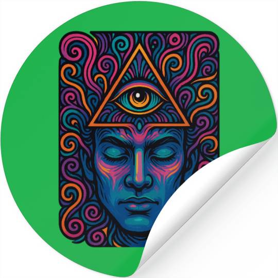 Third Eye Activation Stickers – Psychedelic