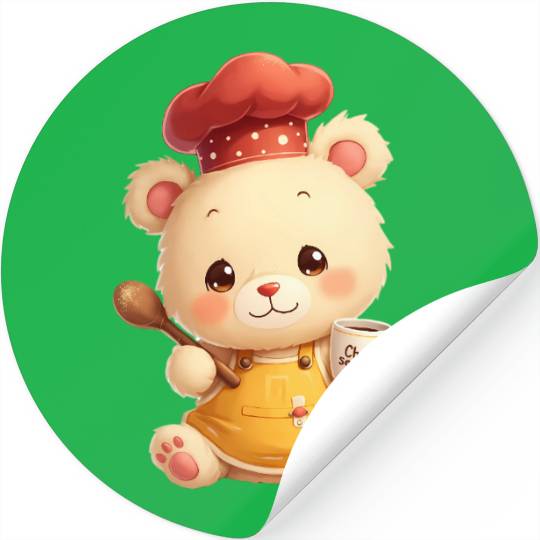 Chef Bear - Secret Fuel Coffee Stickers
