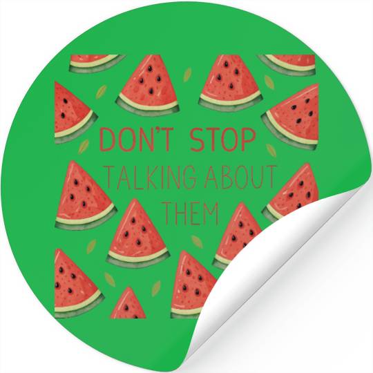 watermelon triangles Stickers