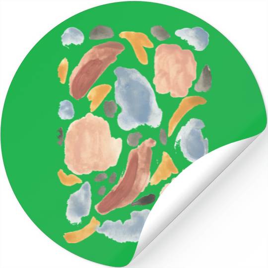 abstract pastel watercolour pattern Stickers