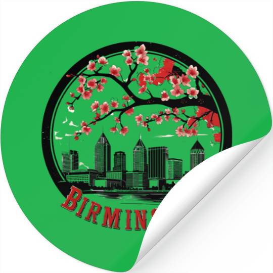 Birmingham City Albm skyline USA Stickers