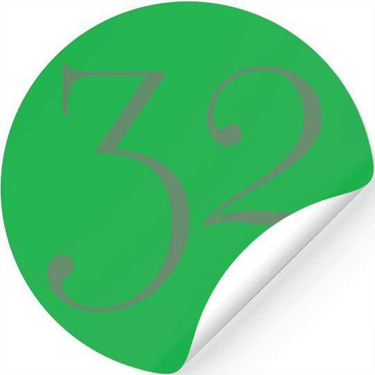 Thirty two Stickers