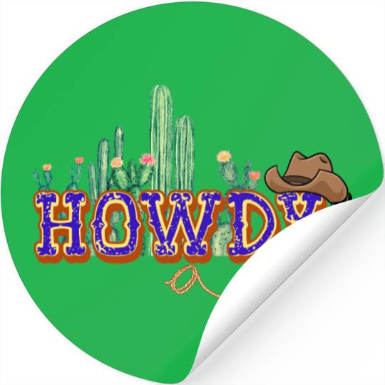 HOWDY! Stickers