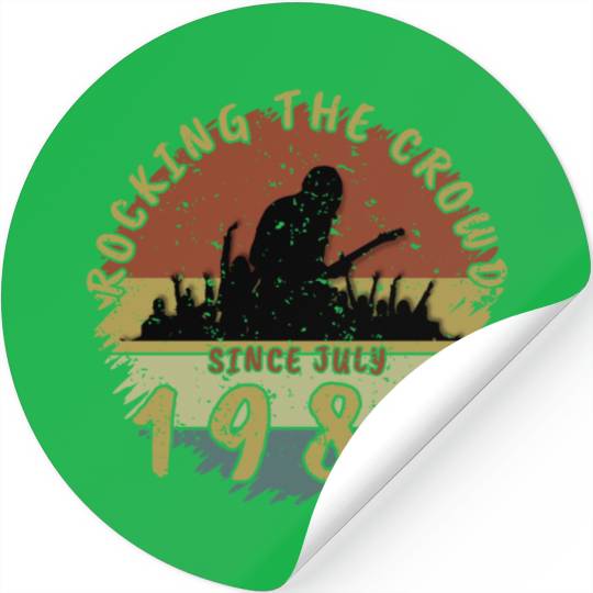 40th Birthday Rocking the crowd GIT 07/1985 Stickers