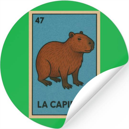 LA CAPIBARA - THE CAPYBARA - LOTERÍA CARD Stickers