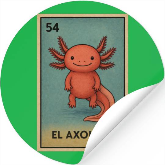 EL AXOLOTE - THE AXOLOTL - LA LOTERÍA Stickers