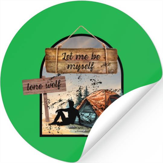 Lone Wolf Retreat Stickers