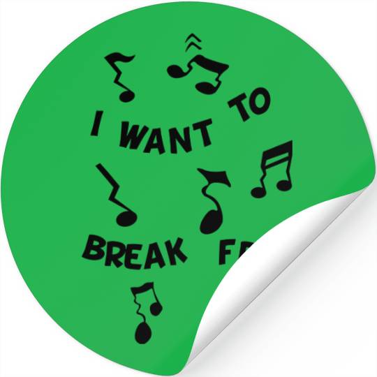 False Notes Freedom Stickers
