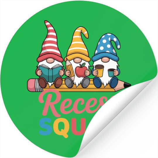 Recess Squad Teacher Para Playground Student Stickers