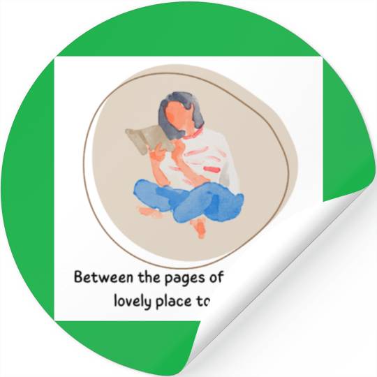 Between the pages of abook .book lover Stickers