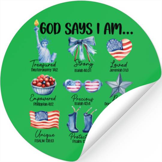 Christian God Says I Am Stickers