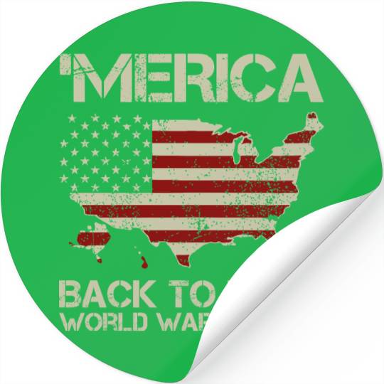 Merica Back to Back Champs Stickers