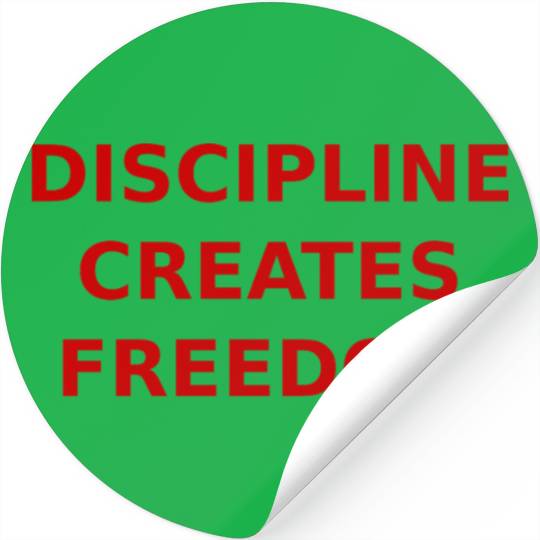 Discipline Is Freedom Stickers