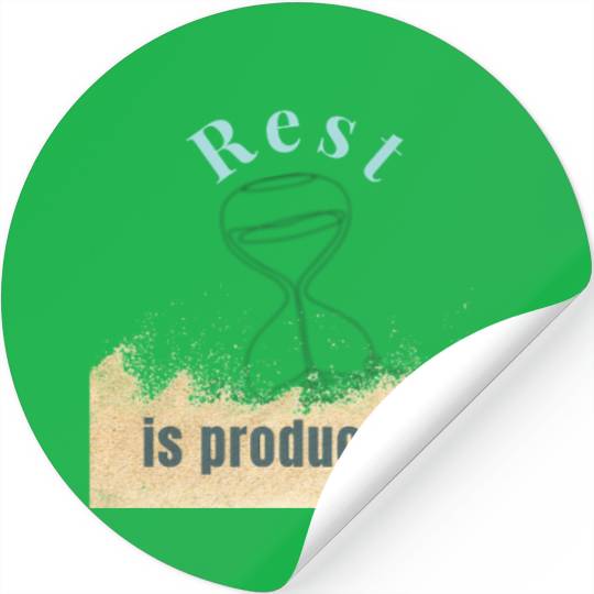 Rest Is Productive – Mental Health Awareness Minim Stickers