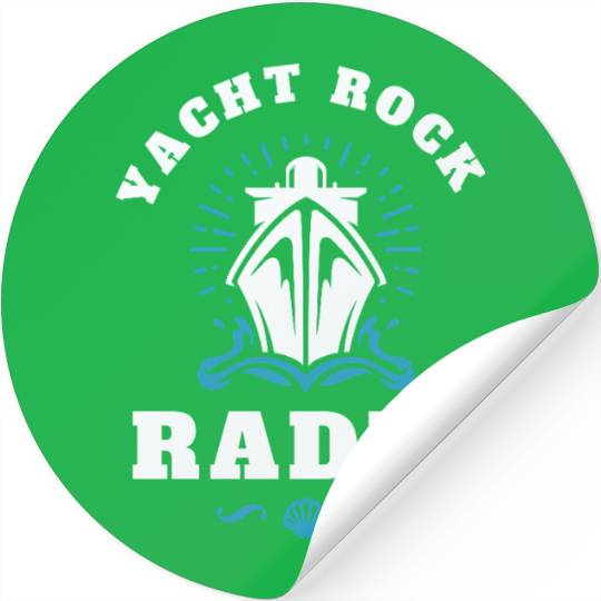 YACHT ROCK - WHITE LETTERS Stickers