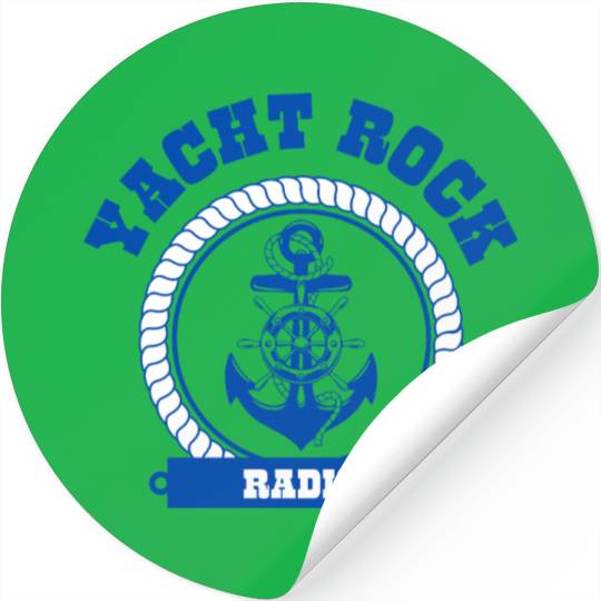 YACHT ROCK - BLUE LETTERS Stickers