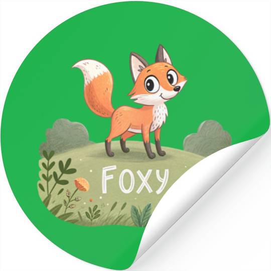 Autumn the Curious Fox Stickers