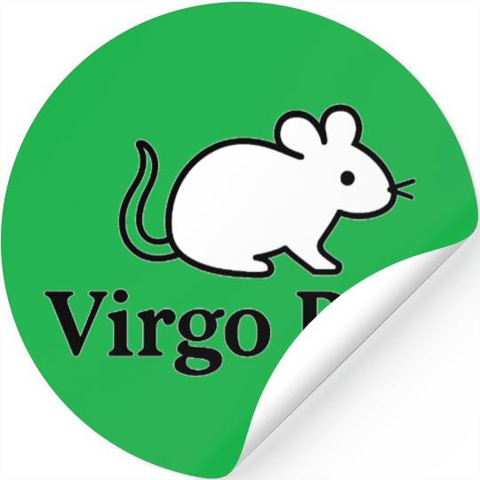 Virgo Rat Stickers