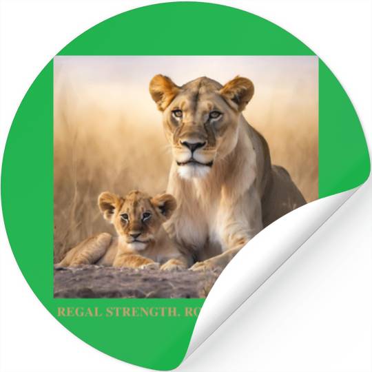 Lioness and her cub - Pride & Joy Stickers
