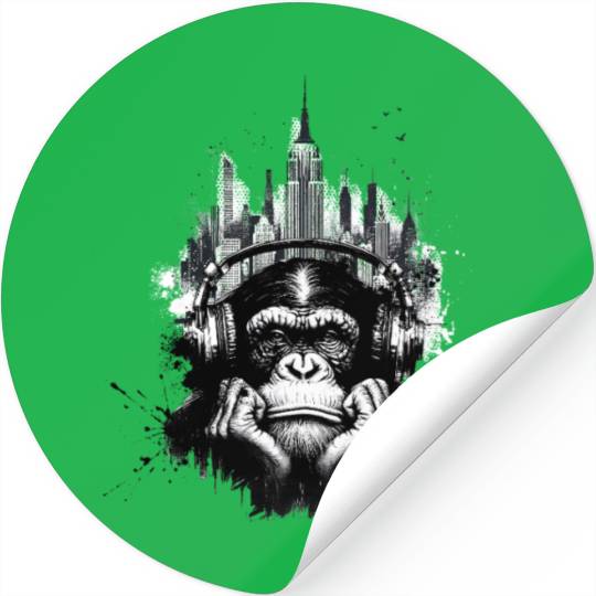 Grunge Bored Ape Stickers
