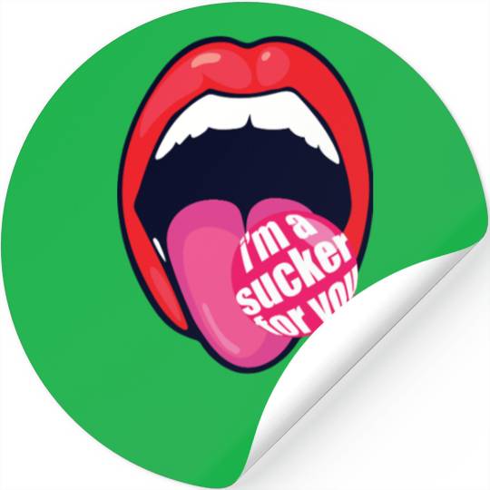 I m a Sucker For You Candy Pop Fans Lollipop 01 Stickers