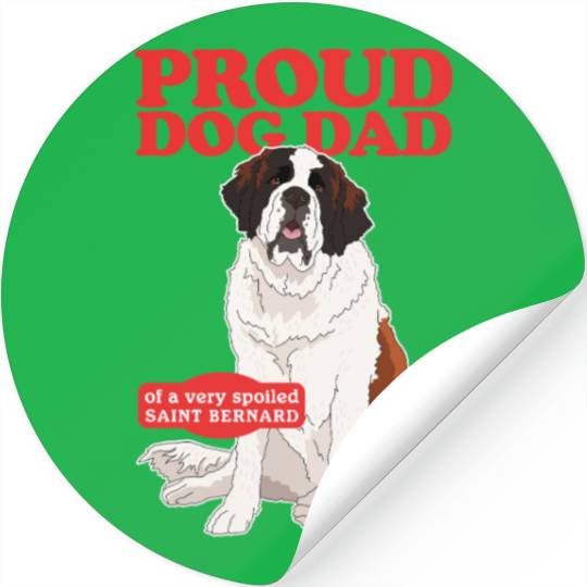 Saint Bernard Dog Dad St. Bernhard Stickers