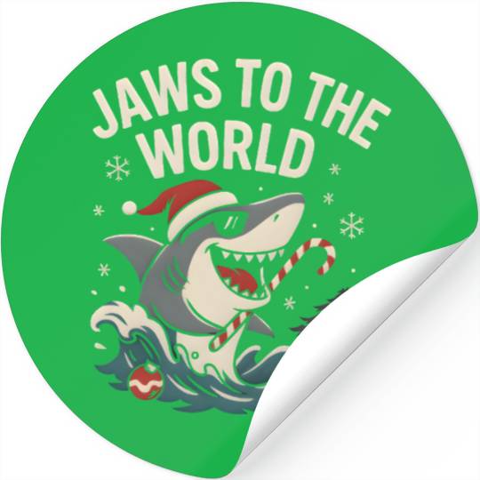 Jaws to the World – Christmas Shark Attack Stickers