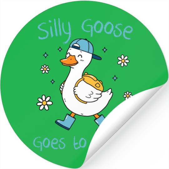 Silly Goose Back to School Funny Stickers
