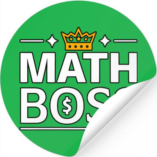 Math Boss | Rule the Numbers with Style Stickers