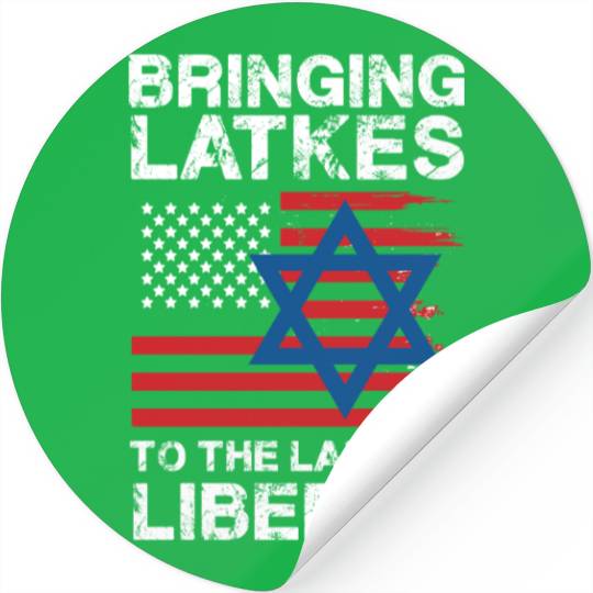 Bringing Latkes To The Land Of Liberty With Stickers