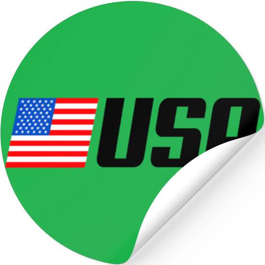 Patriotic American Flag Silhouette Stickers