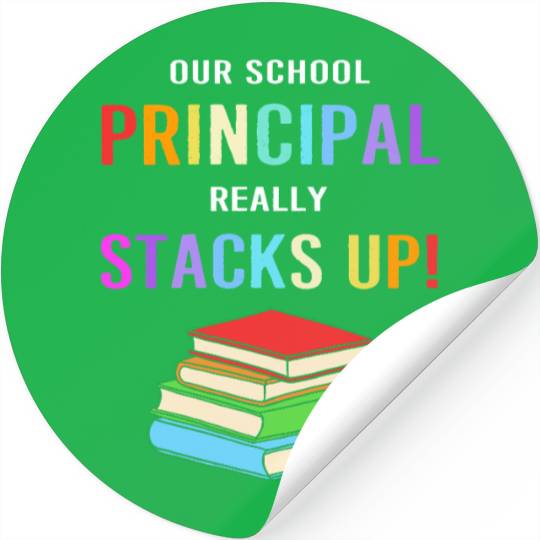 School Principal Teacher School Day Stickers