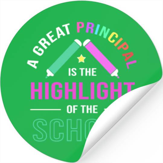 School Principal Teacher Back To School Stickers