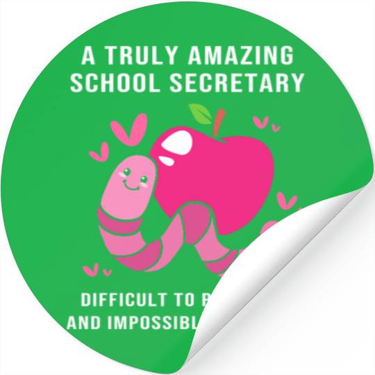 School Secretary Office Worker Stickers