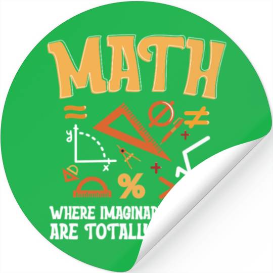 Mathematician Math Teacher Imaginary Friends Stickers