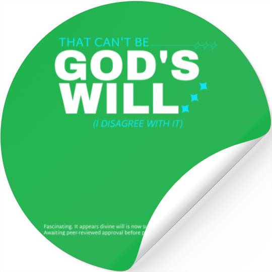 Y2K Sarcastic Religious Meme Quote Stickers