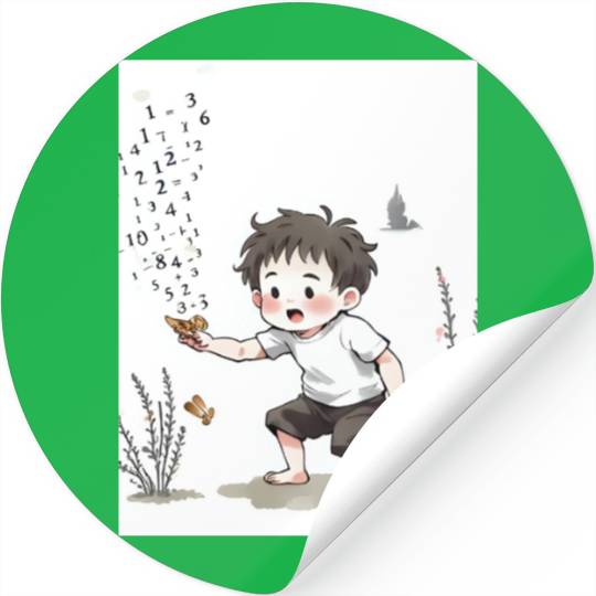 Curious Math Explorer Stickers
