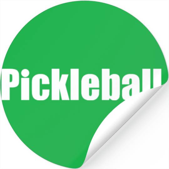 Pickleball Stickers with a Bold Typography Design