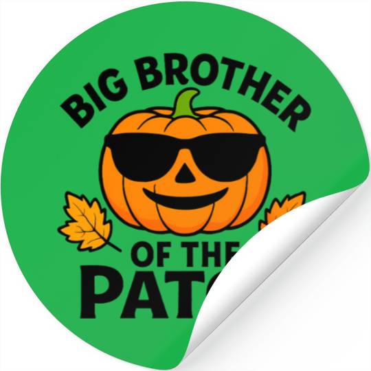 Big Brother Pumpkin Patch Halloween Stickers