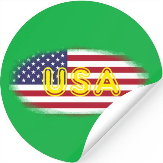American Flag USA Stickers