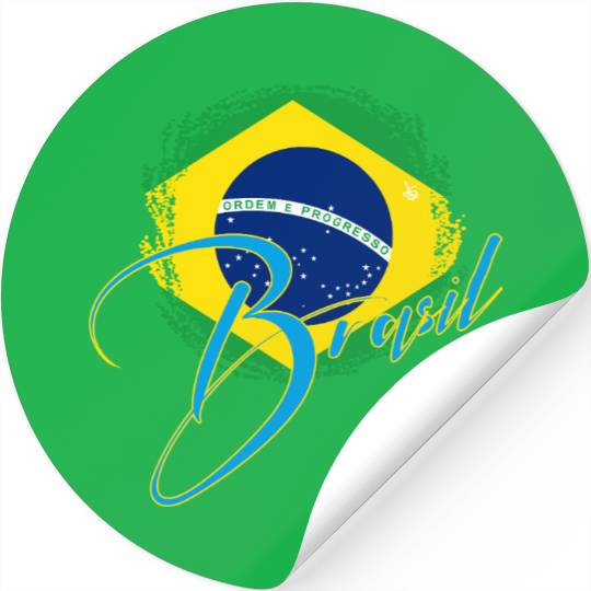 Brazil Flag Stickers