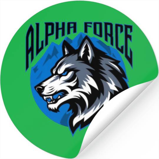 Alpha Force Wolf Emblem Stickers