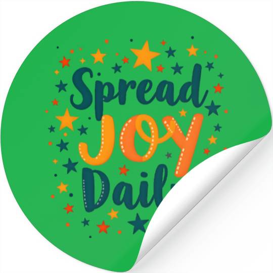 Joyful Spread Celebratory Design Stickers