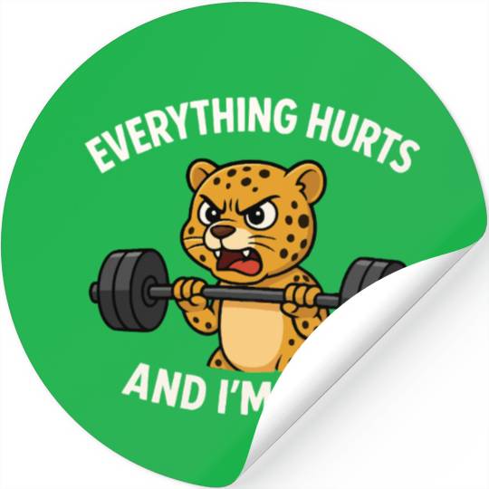 Leopard Weights Mood Stickers