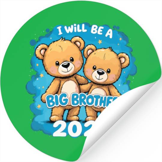 I Will Be Big Brother 2025 Teddy Bear Stickers