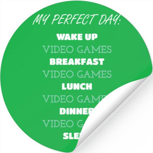 Video Game Daily Lifestyle Quote Stickers