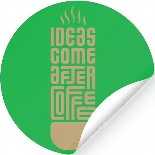 Inspirational Coffee Mug Typography Stickers