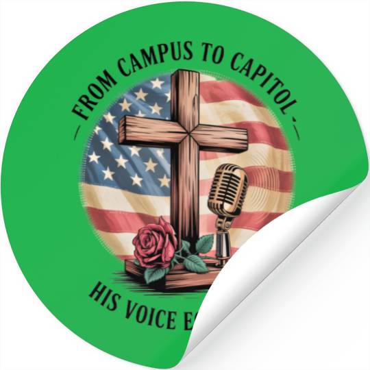 Charlie Kirk: Campus To Capitol Stickers