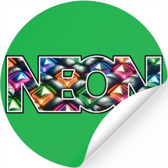 Gemstone Deluxe Neon Logo Stickers